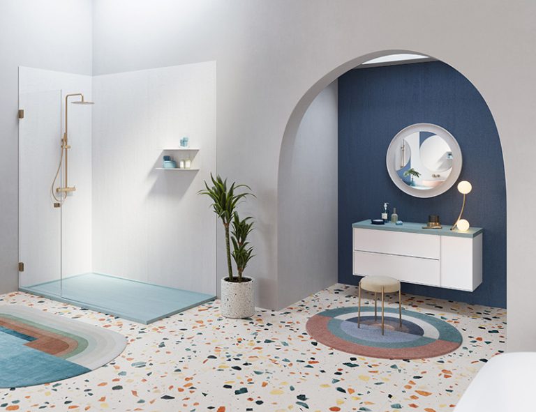 Blue bathrooms for a calming feel