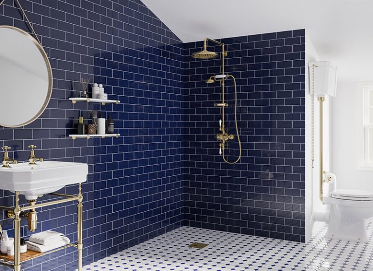 Blue bathrooms for a calming feel