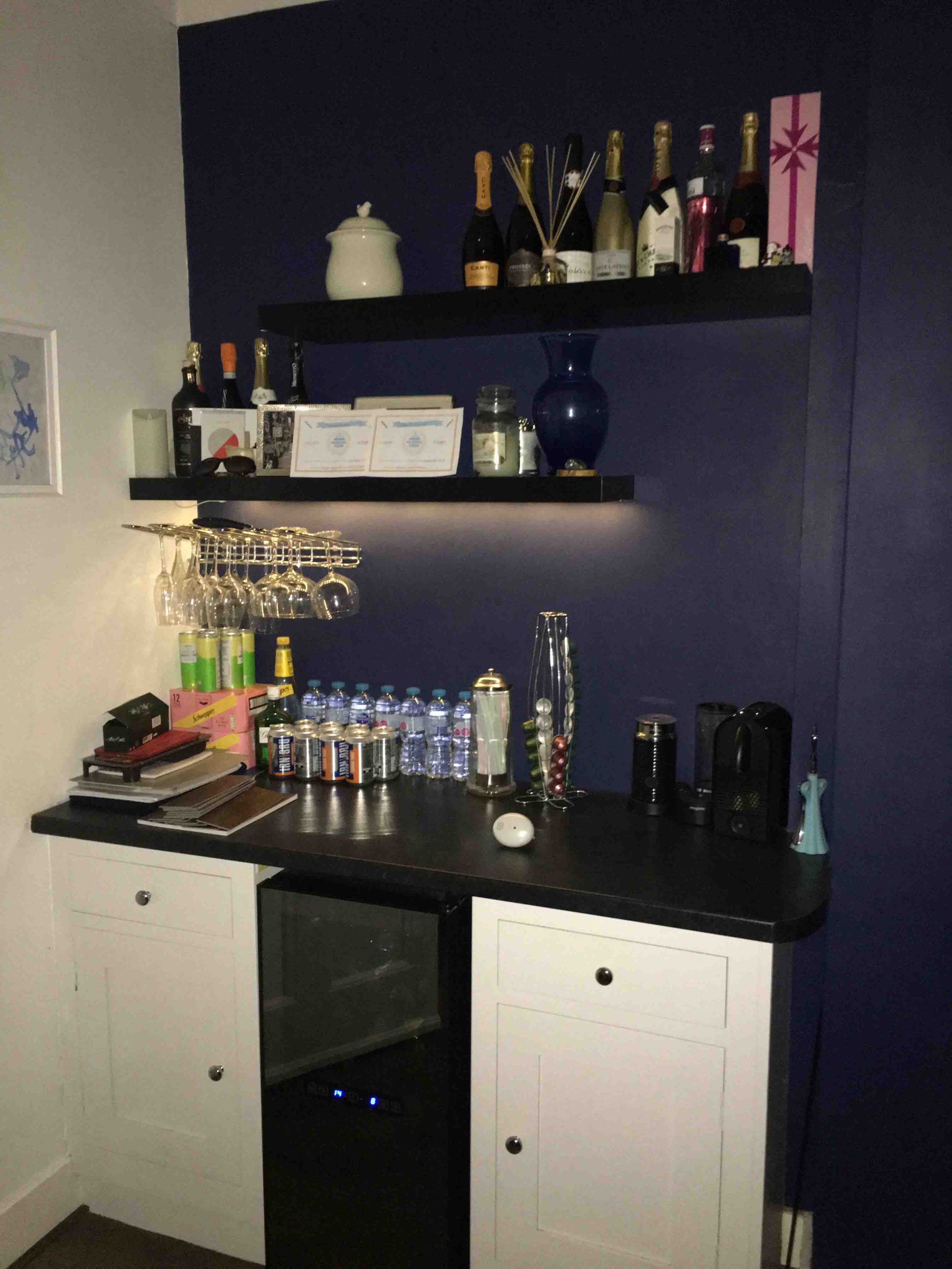 Home gin bar how one homeowner created a decadent space
