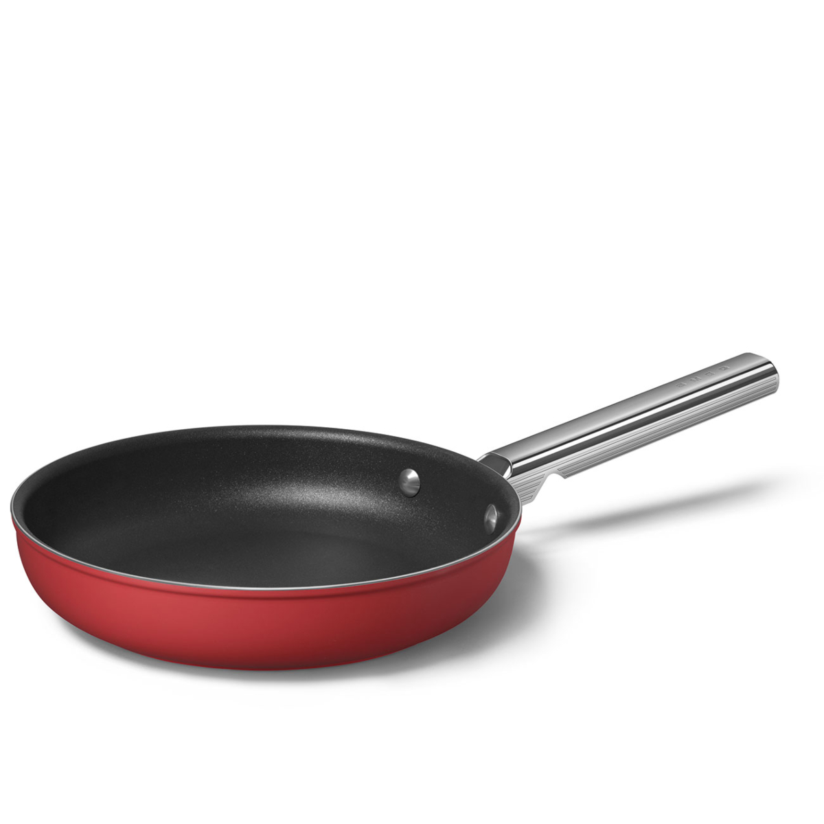 Red nonstick frying pan from Smeg